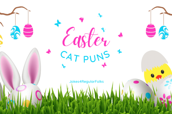 funny cat easter puns